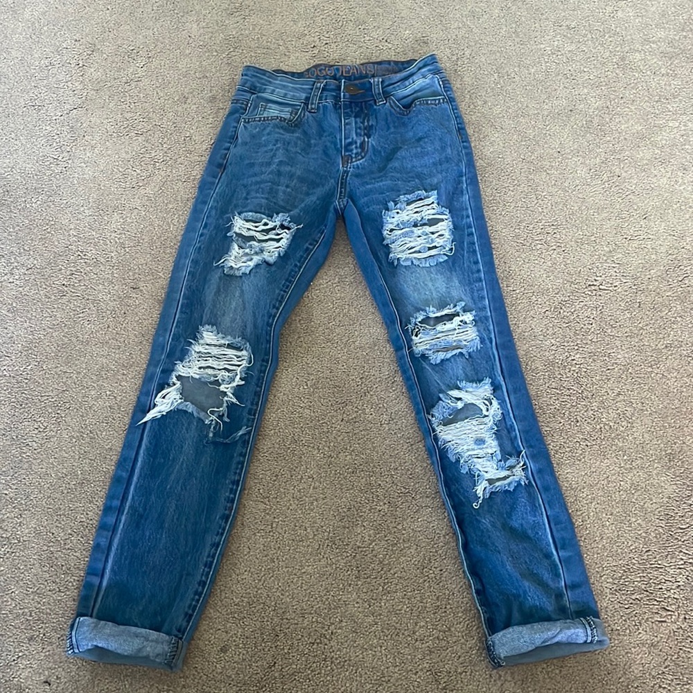 High Rise Ankle Jeans